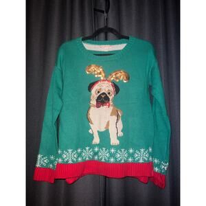 Ugly Christmas Sweater Xmas Size Small Dog